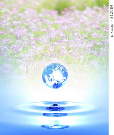 花 水 花畑 世界のイラスト素材