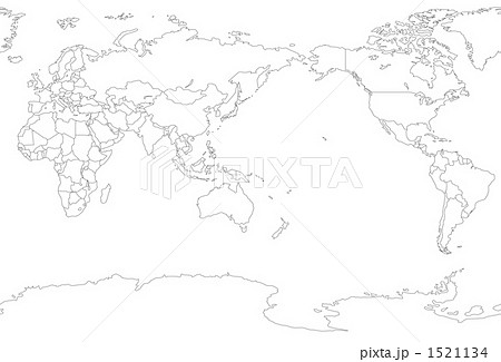 白地図 Map マップ 世界地図のイラスト素材 Pixta