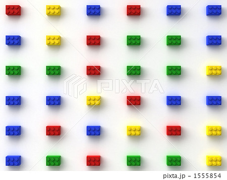 Lego レゴ ブロック 並べるの写真素材