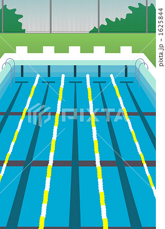 競泳用プールのイラスト素材