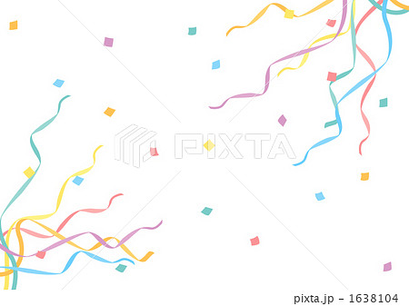 紙テープ 祝福の写真素材