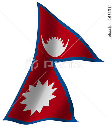 ネパール国旗のイラスト素材