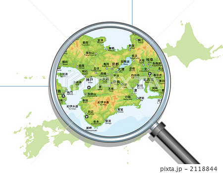 瀬戸内海 地図 海 Cgの写真素材