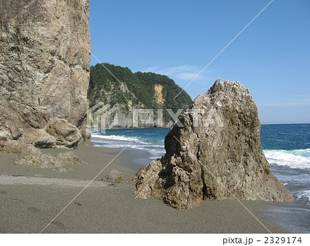 三陸海岸 海岸 半島 岩壁の写真素材 Pixta