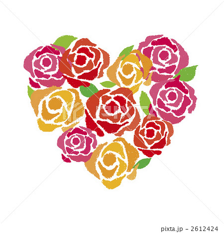 花 薔薇 花束 ブーケのイラスト素材