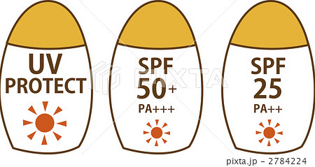 日焼け止めのイラスト素材
