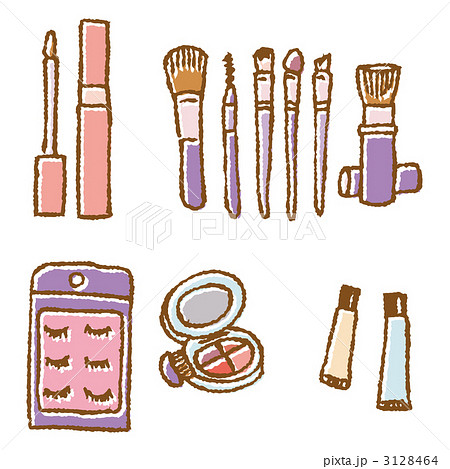 化粧用品 化粧道具 化粧品 クリップアートのイラスト素材