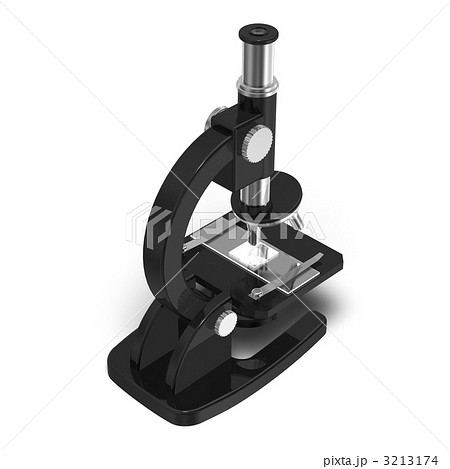 顕微鏡 理科 研究 観察のイラスト素材