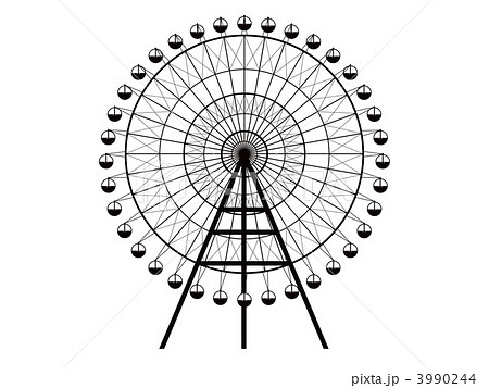 観覧車のイラスト素材 3990244 Pixta