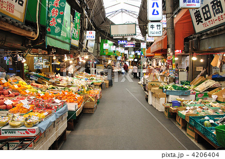 鶴橋卸売市場の写真素材