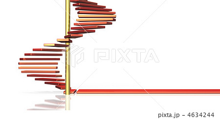 螺旋階段のイラスト素材