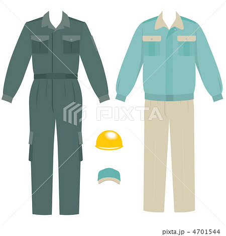 つなぎ服 制服 作業服のイラスト素材