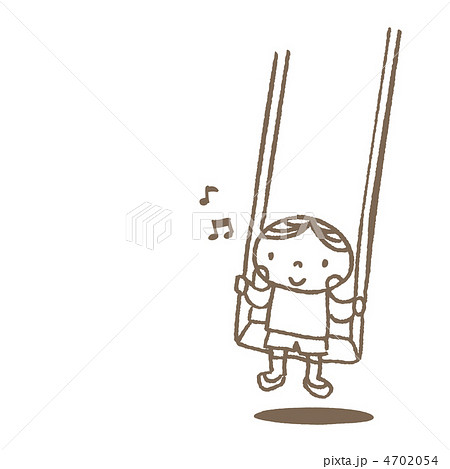 子供 ブランコ イラスト 小学生のイラスト素材