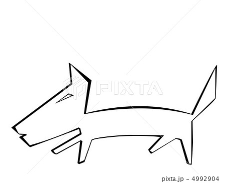 Dog on a white background - Stock Illustration [4992904] - PIXTA