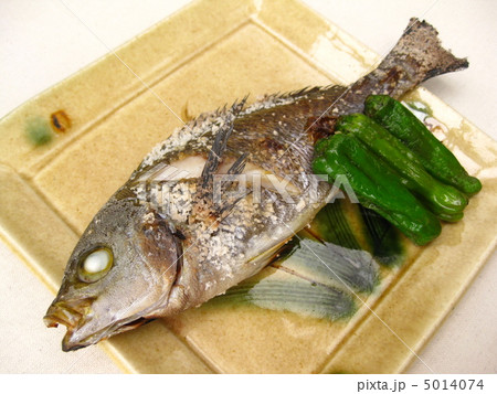 いさき イサキ 伊佐木 焼き魚の写真素材