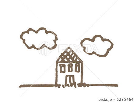 雲 線画 手描き 白バック 建物 ドローイング デフォルメのイラスト素材 雲 線画 手描き 白バック 建物 ドローイング デフォルメのイラスト素材