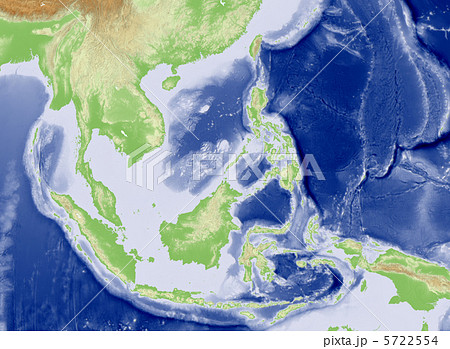 ミャンマー 地図 グローバル 地形のイラスト素材