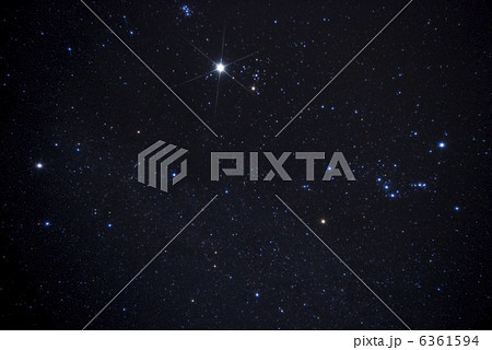 シリウス 星の写真素材