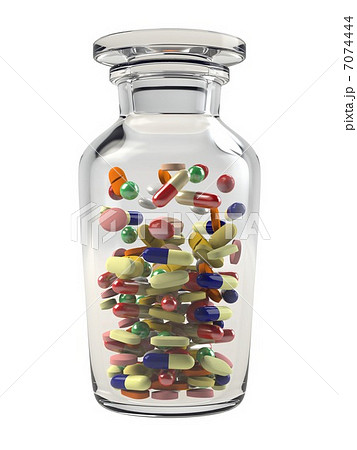 薬物 薬瓶 薬 薬品のイラスト素材