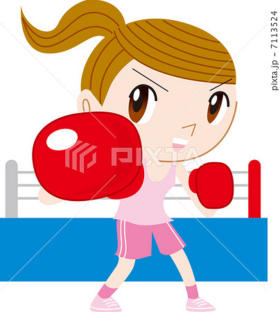 ボクシング 遊び 汗 サークルのイラスト素材