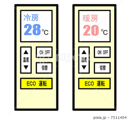 設定温度のイラスト素材