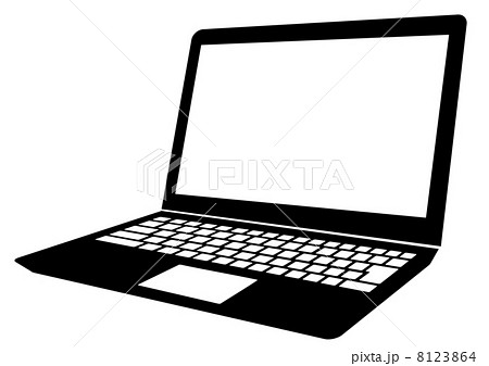 Ultrabook Laptop Pc タッチパッド シルエット Pngのイラスト素材 Pixta