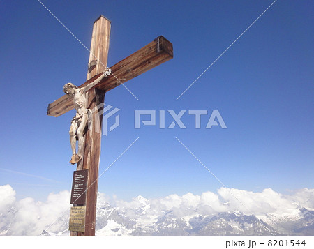 十字架 キリスト像 磔 キリスト教の写真素材