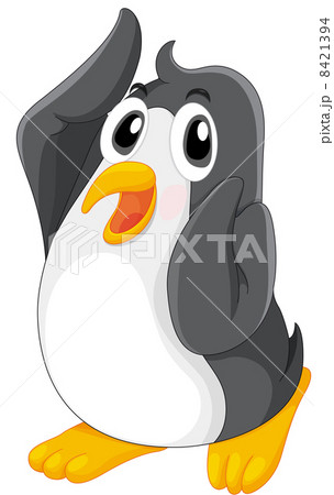 足黒ペンギン 足のイラスト素材