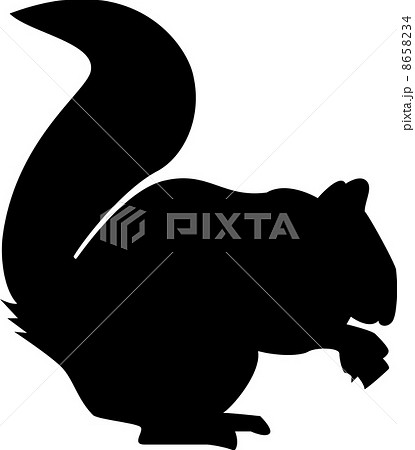 動物 哺乳類 シルエット 縦の写真素材