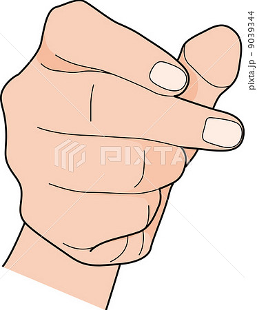 握る 手 イラスト 指 右手の写真素材