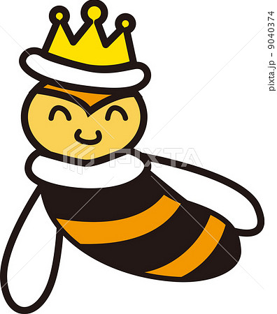 女王蜂 蜂 昆虫 虫のイラスト素材
