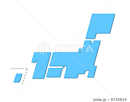 略図 日本列島の写真素材