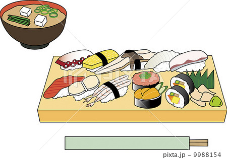 海苔巻き 寿司や 鮨や 寿司ネタのイラスト素材