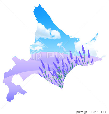 北海道地図のイラスト素材集 ピクスタ