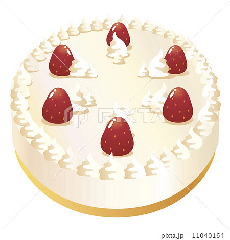 ホールケーキ 洋菓子のイラスト素材