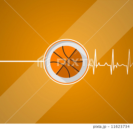 バスケ バスケットボール 背景 イラストのイラスト素材