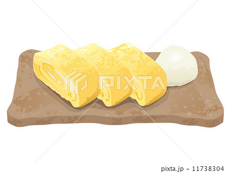 出し巻き玉子 玉子焼き 卵焼き 和食のイラスト素材 Pixta