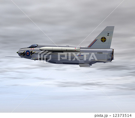 戦闘機 戦争 イギリス機 ライトニングの写真素材