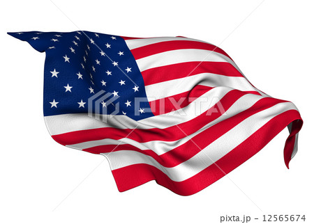 ｕｓａ 国旗 旗 アメリカのイラスト素材