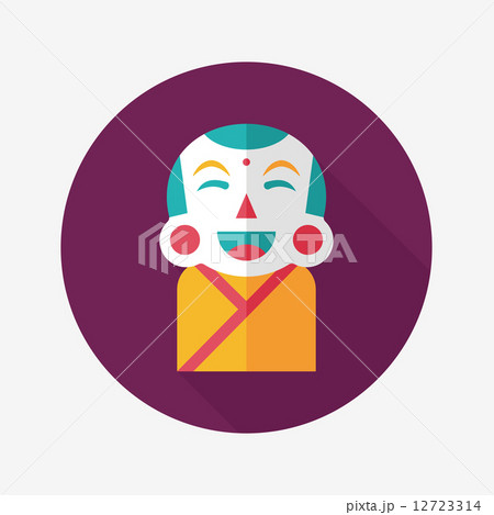 弥勒菩薩のイラスト素材