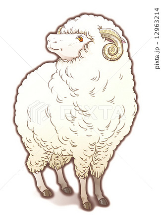 干支 羊のイラスト素材 Pixta