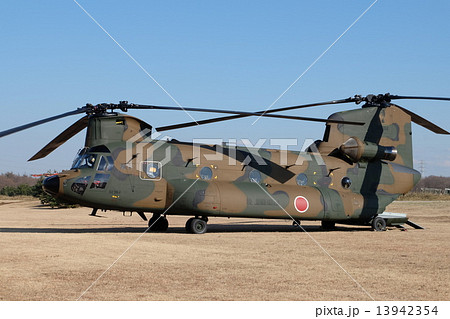 Ch47 ヘリ Ch 47 ヘリコプターの写真素材