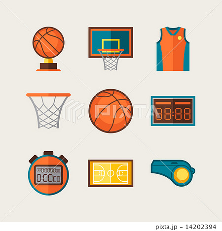 ミニバスケットボールのイラスト素材