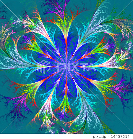 Beautiful Multicolored Fractal Flower のイラスト素材 Beautiful Multicolored Fractal Flower のイラスト素材