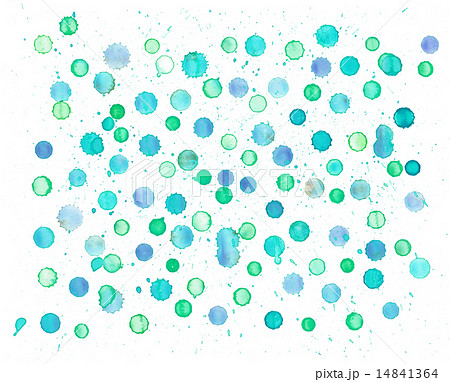 ドロッピング 夏 水彩のイラスト素材