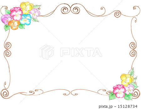 枠 フレーム カラフル 額のイラスト素材