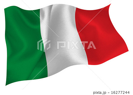 イタリア国旗 イタリア風のイラスト素材