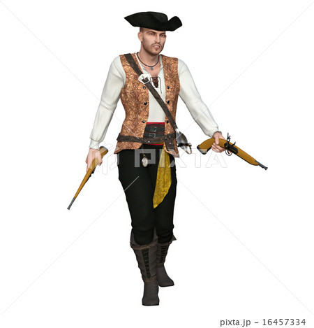 海賊 パイレーツ 男性 コスチュームのイラスト素材