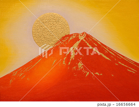 赤富士 富士山 富士 太陽のイラスト素材 - PIXTA