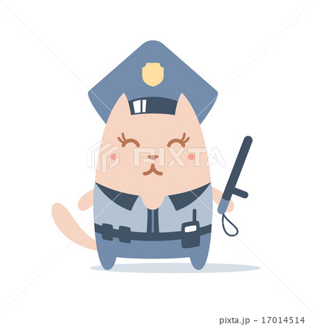 警察官 猫 動物 警察の写真素材 - PIXTA